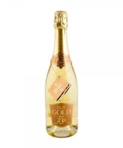 Ela Gold 23K Brut Chardonnay, Αθήρι 0.75L Αφρώδες Λευκό Κρασί-E-Kanava